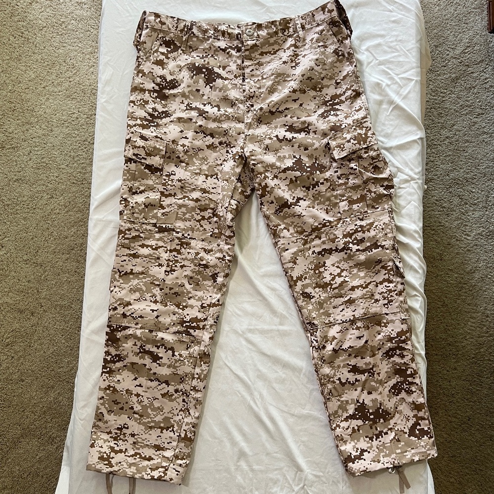 Digital Desert Camouflage Cargo Pant,  Lightweight, XXL Regular